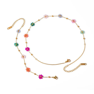 Zartes Frühlingsblumen-Schmuckset