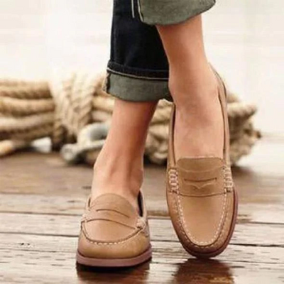 Adriana | Damen Schwarz Mokassins | Loafer Schuhe