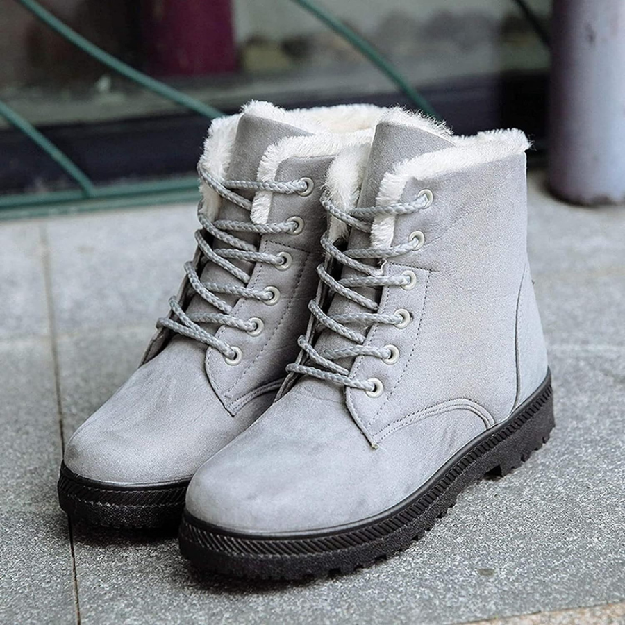 Wendy | Damen Schwarz Schneestiefel | Flach