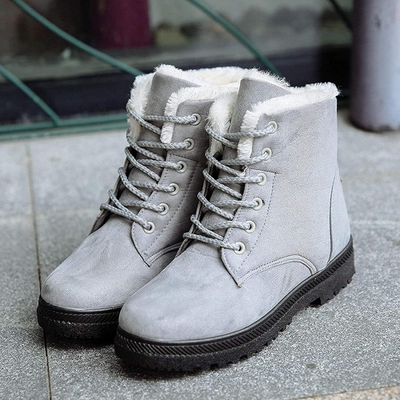 Wendy | Damen Schwarz Schneestiefel | Flach