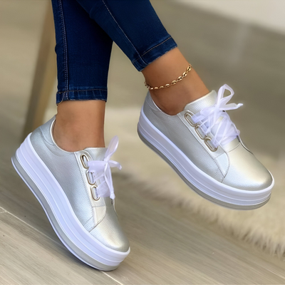 Yvonne | Schwarze Sneaker Damen | Turnschuhe