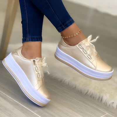 Yvonne | Schwarze Sneaker Damen | Turnschuhe