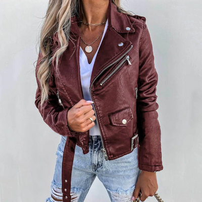 Damen stylische Moto-Jacke | Softshell