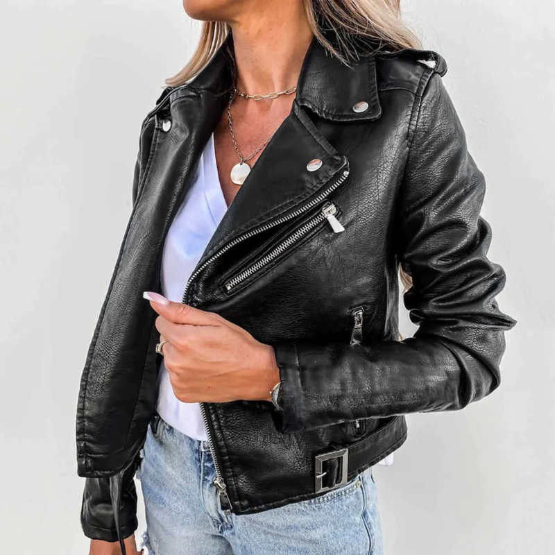 Damen stylische Moto-Jacke | Softshell