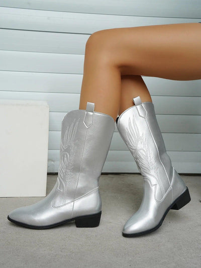 Weiche Western-Cowboystiefel für Damen | Bequem