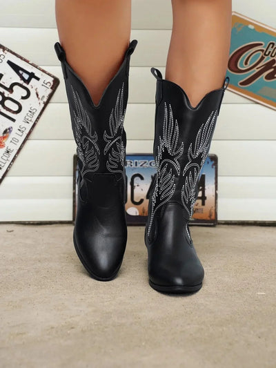 Weiche Western-Cowboystiefel für Damen | Bequem