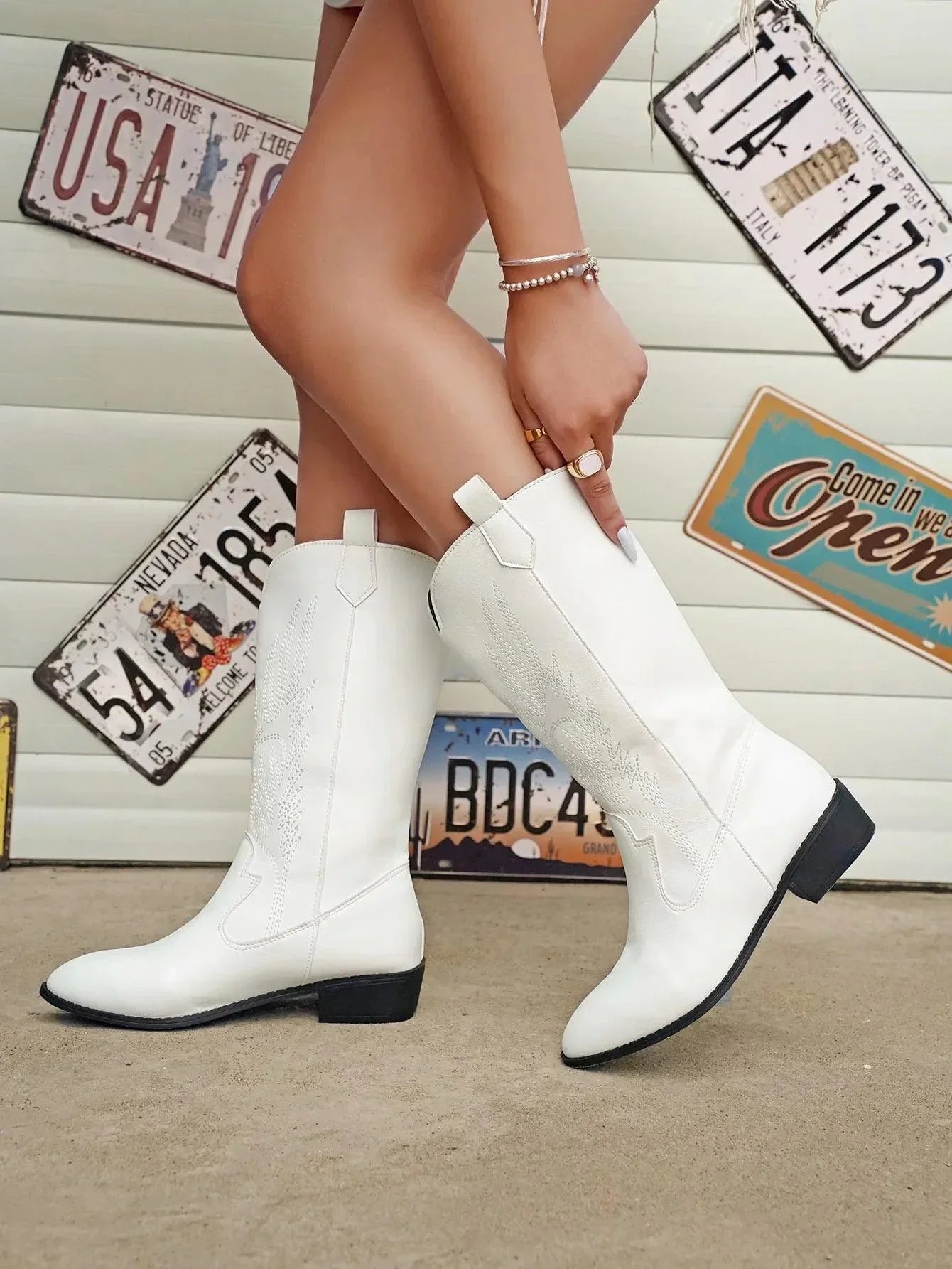 Weiche Western-Cowboystiefel für Damen | Bequem