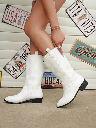 Weiche Western-Cowboystiefel für Damen | Bequem