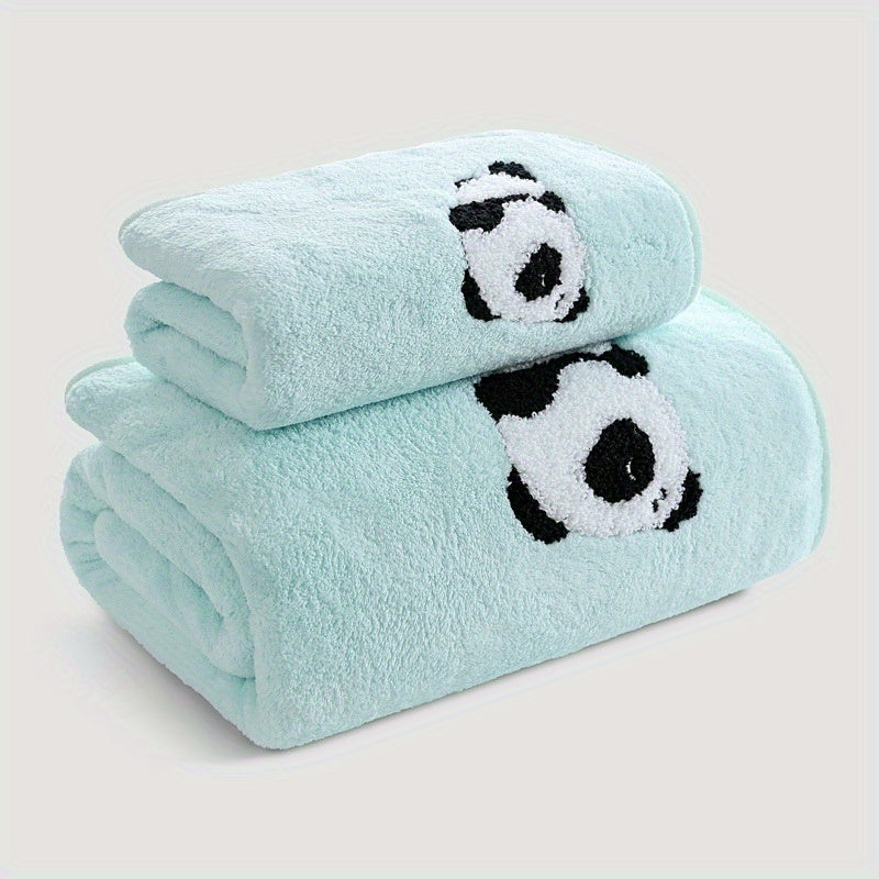 Weich & Absorbierendes Panda-Handtuch-Set
