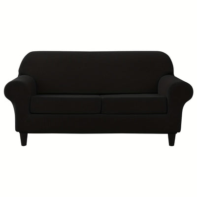 Weiche und elastische Jacquard-Sofahusse mit Kissenbezügen
