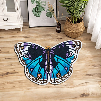 Wunderschöner Schmetterling-Blumen-Teppich für Schlafzimmer-Dekor
