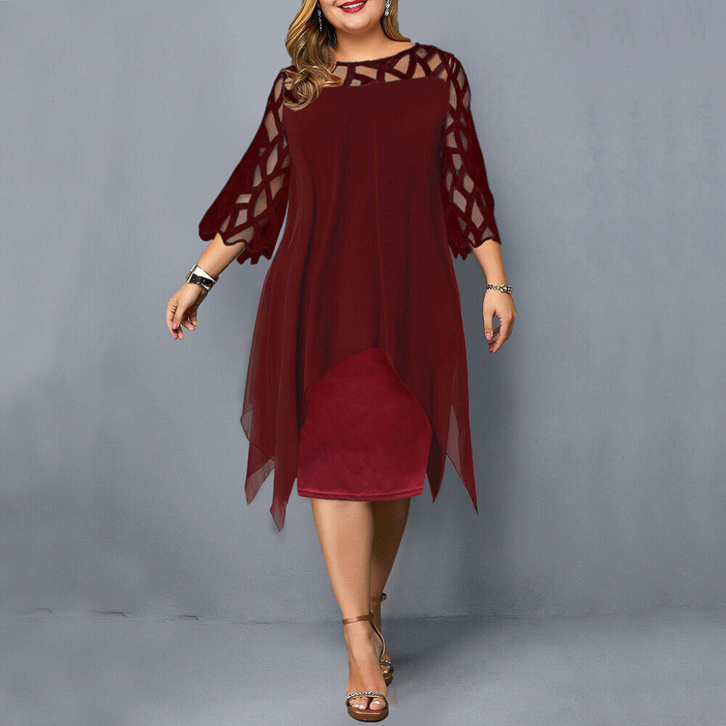 Zelle | Schwarz Partykleid | Midi
