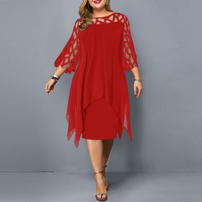Zelle | Schwarz Partykleid | Midi