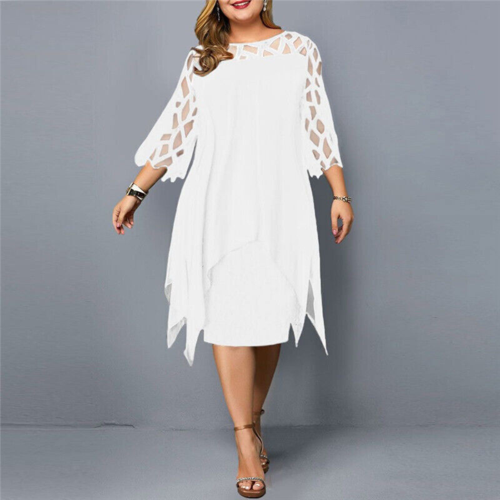 Zelle | Schwarz Partykleid | Midi