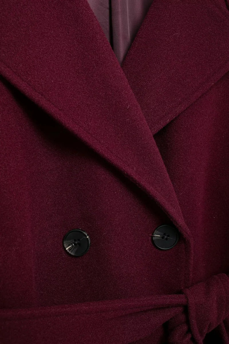 Eleganter Winter-Trenchcoat für Damen | Lang