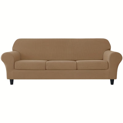 Weiche und elastische Jacquard-Sofahusse mit Kissenbezügen
