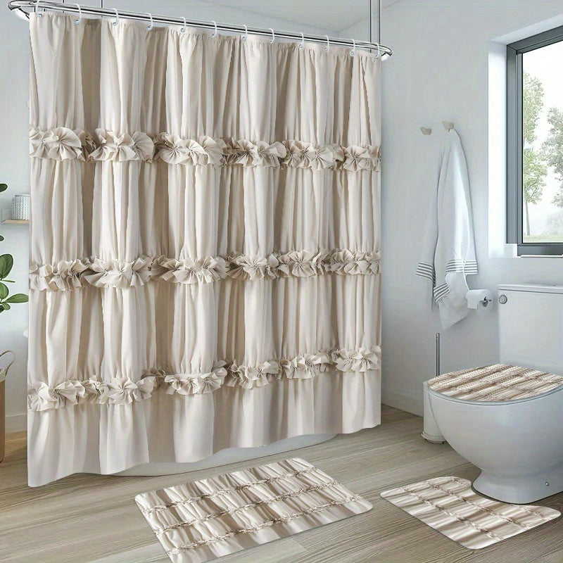 Wohnkultur Badezimmer-Duschvorhang Set