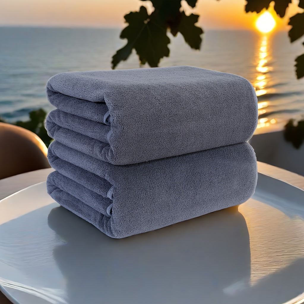 2er-Set Übergroße Outdoor-Handtücher – Hochsaugfähig & Hochwertig