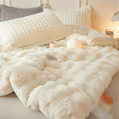 Winter Plüsch-Fleece-Steppdecke – Ultraweich & warm für kalte Nächte