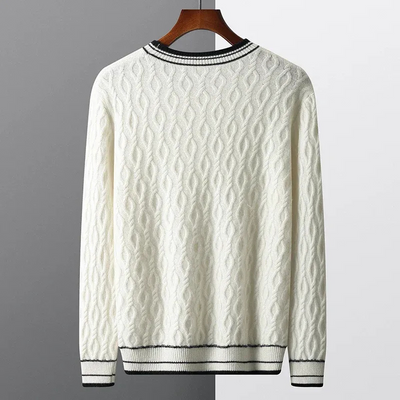 Herren eleganter Herbstpullover | Lang