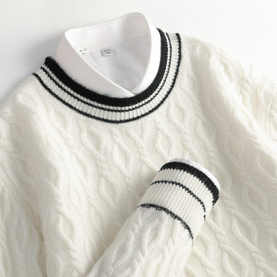 Herren eleganter Herbstpullover | Lang