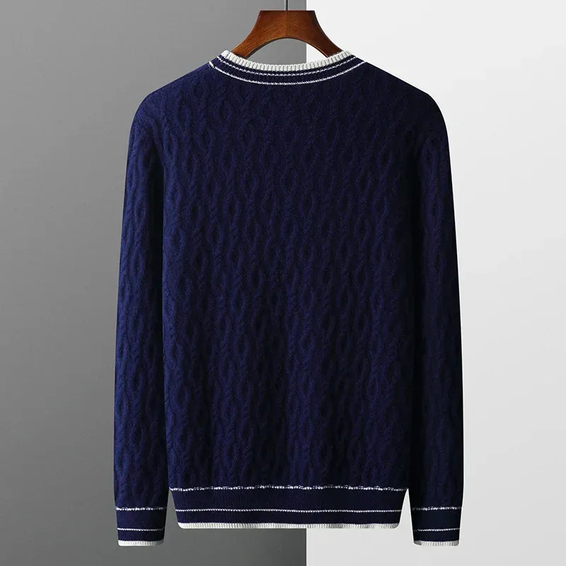 Herren eleganter Herbstpullover | Lang
