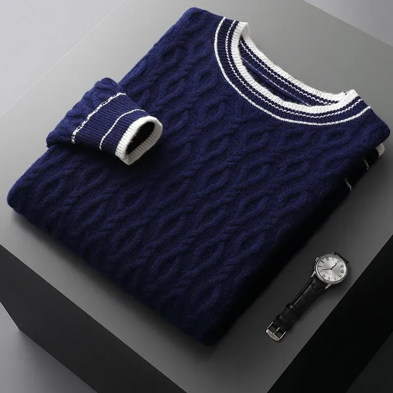 Herren eleganter Herbstpullover | Lang