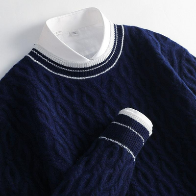 Herren eleganter Herbstpullover | Lang