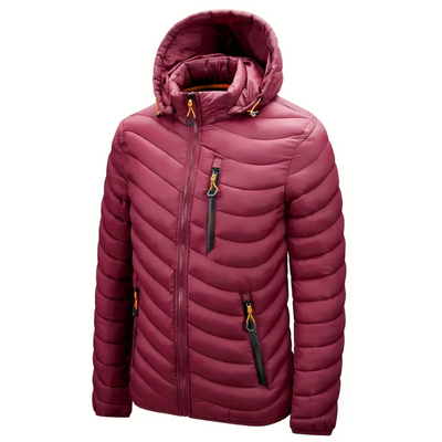 Zigmund | Herren Winter Steppjacke | Daunenjacke Schwarz