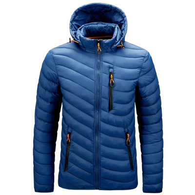 Zigmund | Herren Winter Steppjacke | Daunenjacke Schwarz