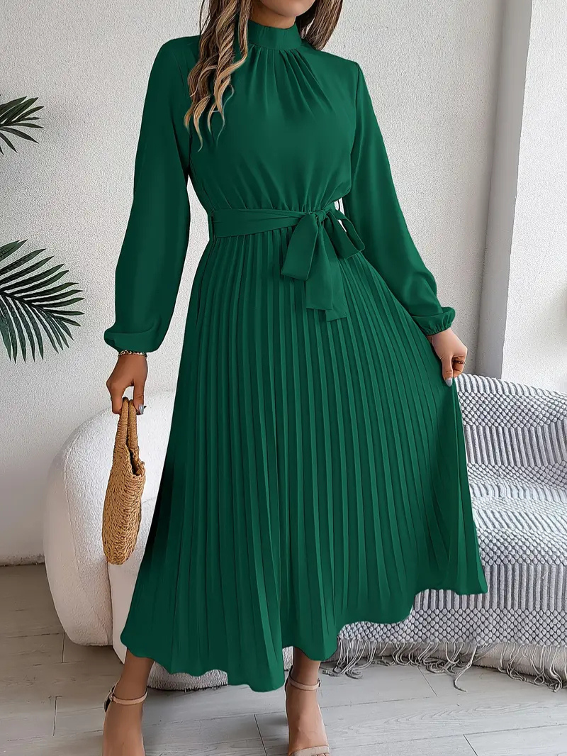 Stacey | Plissee Kleid Hochzeitsgast | Midi