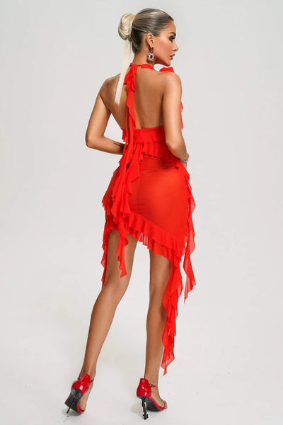 Yara™ - Mesh Midikleid
