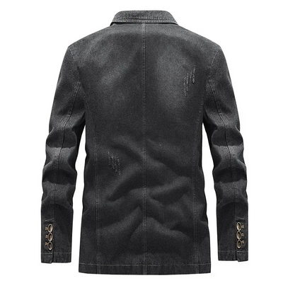 Klassische Jeansblazerjacke für Herren | Warme