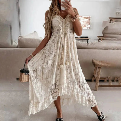 Zina | Elegantes und bequemes Boho-Spitzenkleid für Frauen