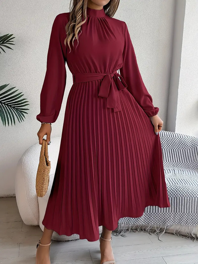 Stacey | Plissee Kleid Hochzeitsgast | Midi