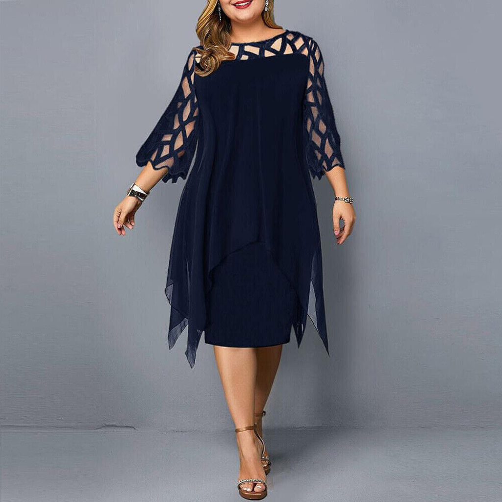 Zelle | Schwarz Partykleid | Midi