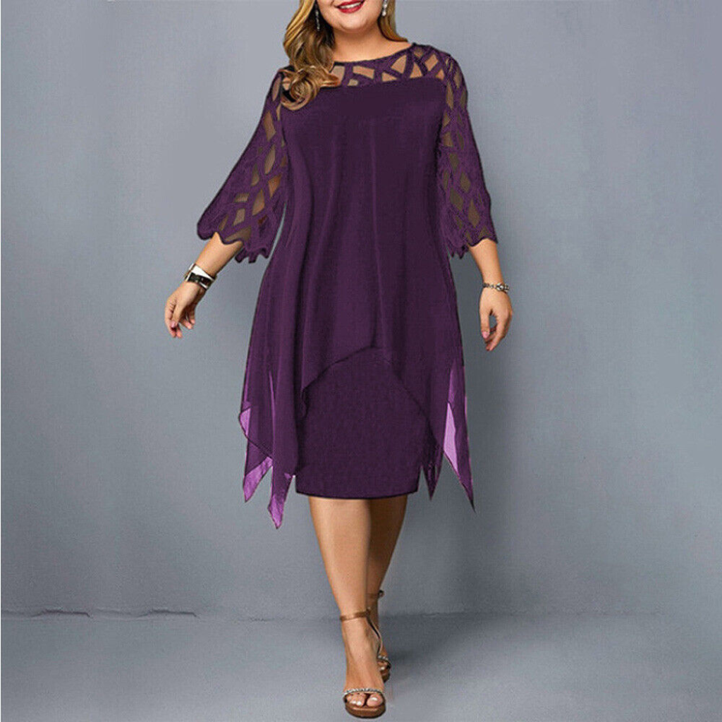 Zelle | Schwarz Partykleid | Midi