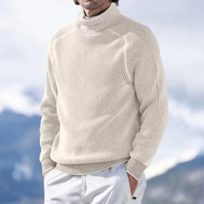 Zach | Rollkragenpullover Herren Schwarz | Warme Pullover