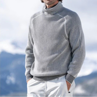 Zach | Rollkragenpullover Herren Schwarz | Warme Pullover