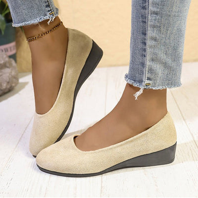 Ophelia® | Elegante und leichte Schuhe mit rutschfestem, niedrigem Keilabsatz