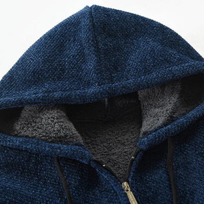 Dwight | Strickjacke mit Reißverschluss | Kapuze