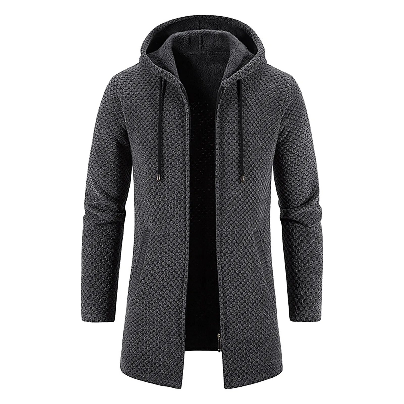 Dwight | Strickjacke mit Reißverschluss | Kapuze