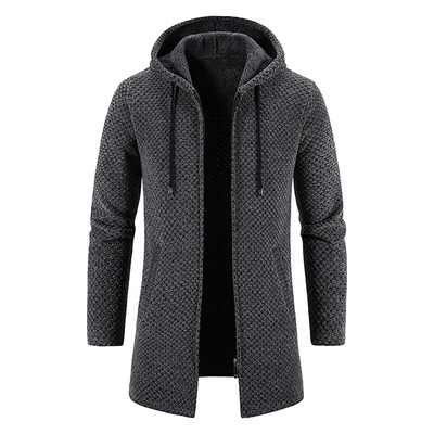 Dwight | Strickjacke mit Reißverschluss | Kapuze
