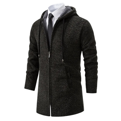 Dwight | Strickjacke mit Reißverschluss | Kapuze