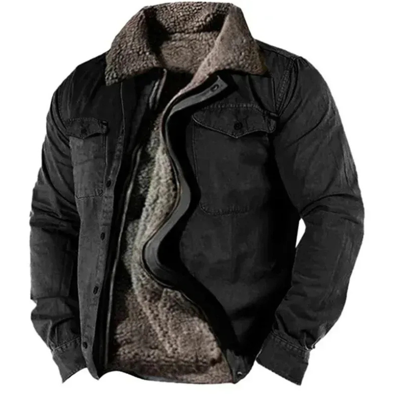 Warme Vintage-Jacke für Herren | Winter
