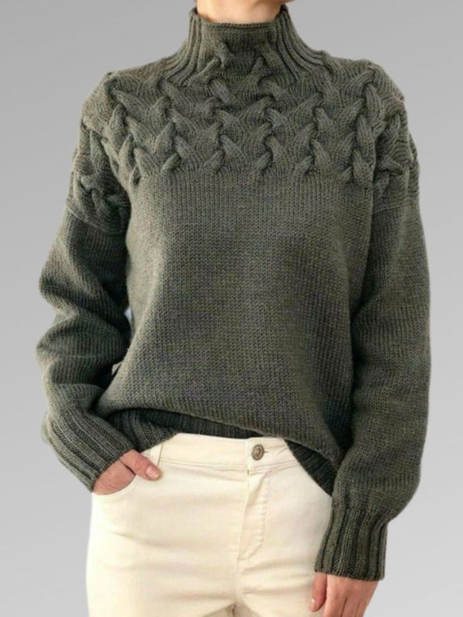 Warmer Damen-Rollkragenpullover - Karolina