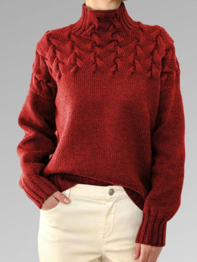 Warmer Damen-Rollkragenpullover - Karolina
