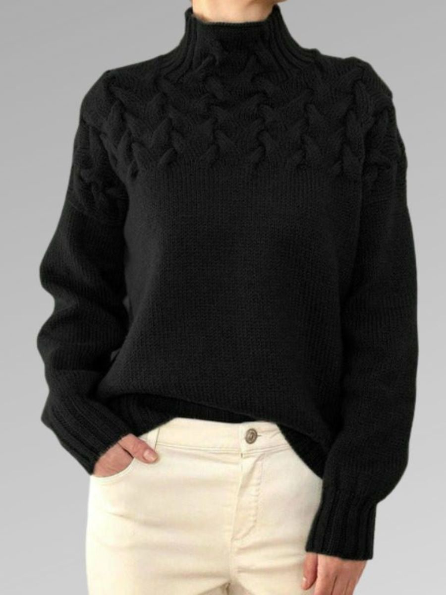 Warmer Damen-Rollkragenpullover - Karolina