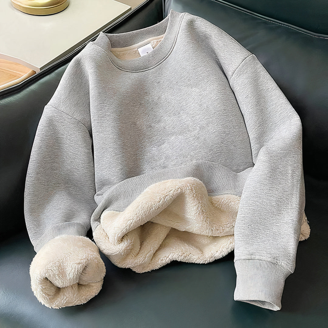 Warmer Fleece-Winterpullover für Frauen - Claudia