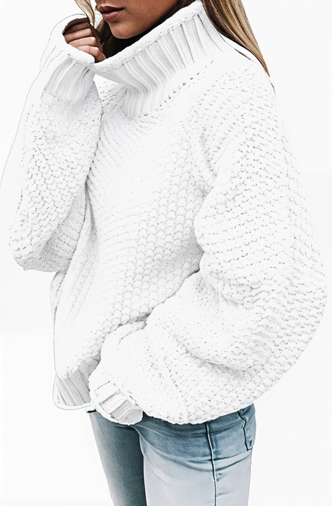 Warmer Grobstrickpullover für Frauen - Tine